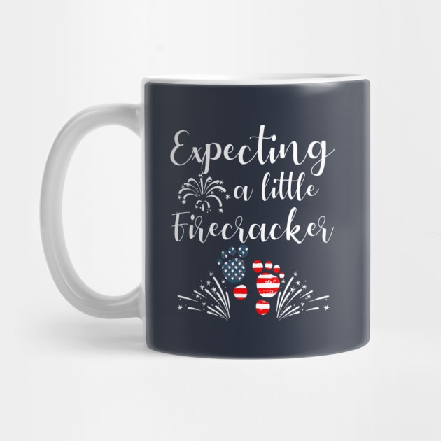 4th Of July Expecting a Little Firecracker Pregnancy Announcement by MarYouLi